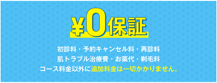 ゴリラクリニック無料で受けられるサービス一覧
